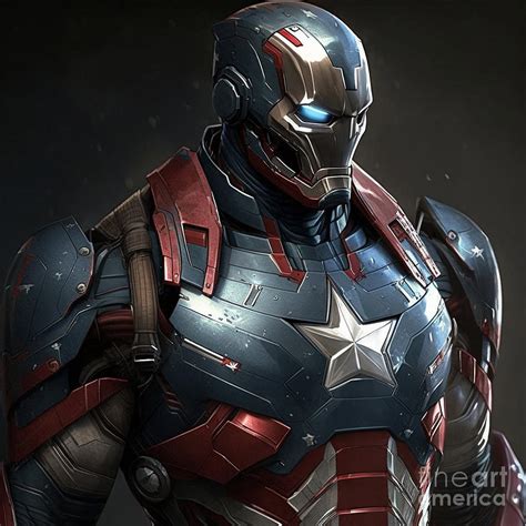 Ironman Suit As Captain America Digital Art By Life Tech Gaming Fine