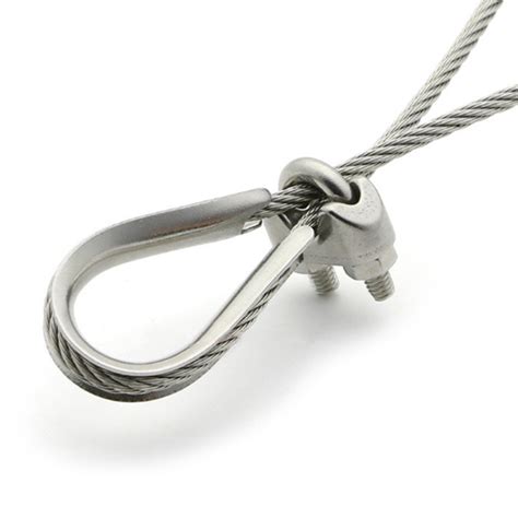 Pressed Stainless Steel Wire Rope With Rigging Hardware Thimble China