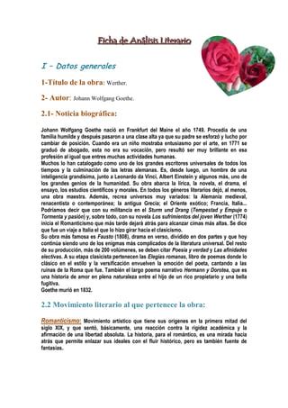 Control De Lectura Werther Pdf