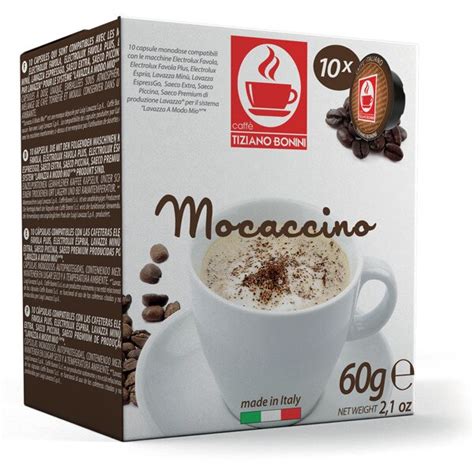 Capsule Cafea Mocaccino Tiziano Bonini Compatibile Lavazza A Modo Mio