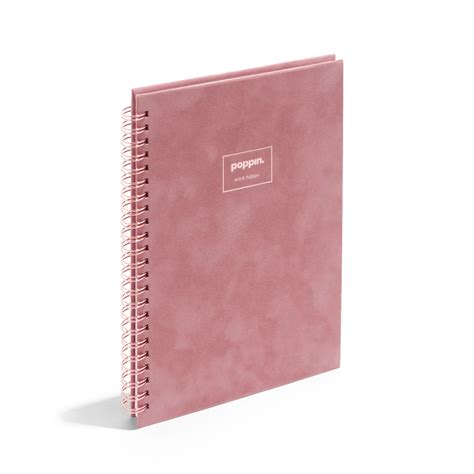 Blush 3 Subject Pocket Spiral Notebook Notebooks Poppin