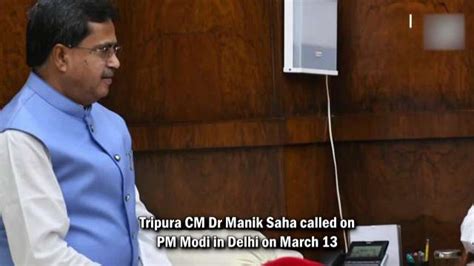 Tripura Cm Manik Saha Calls On Pm Narendra Modi