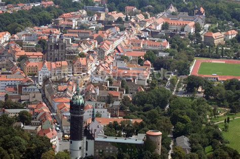 Lutherstadt Wittenberg Von Oben Stadtansicht Lutherstadt Wittenberg