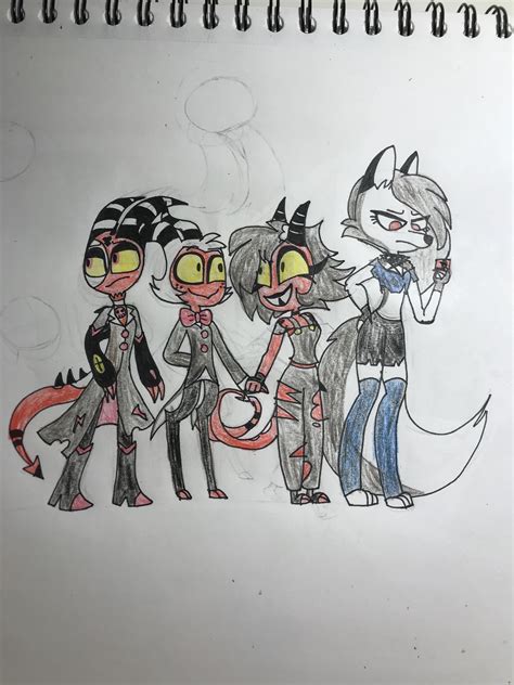 Drawing Of The Helluva Boss Characters Art By Me R Helluvaboss