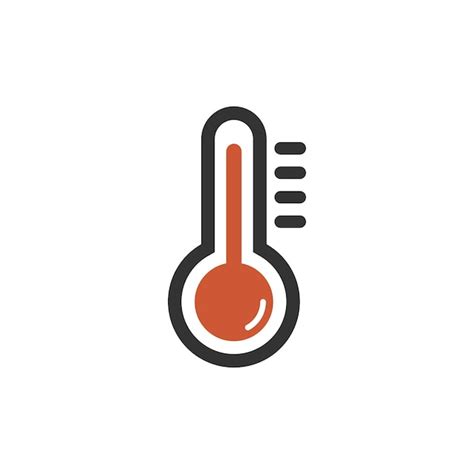 Icono De Calor Del Term Metro Aislado Ilustraci N Vectorial De Dise O