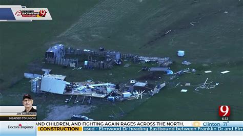 Jim Gardner Bob Mills Skynews Survey Damage Along Storm Path