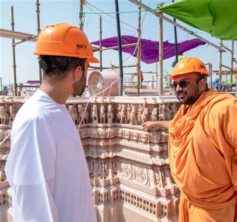 Government Officials And Senior Delegates Visit Baps Hindu Mandir Abu