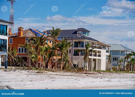 Beachfront Homes Destroyed By Hurricane Ian Fort Myers Fl Editorial Stock Image Image Of