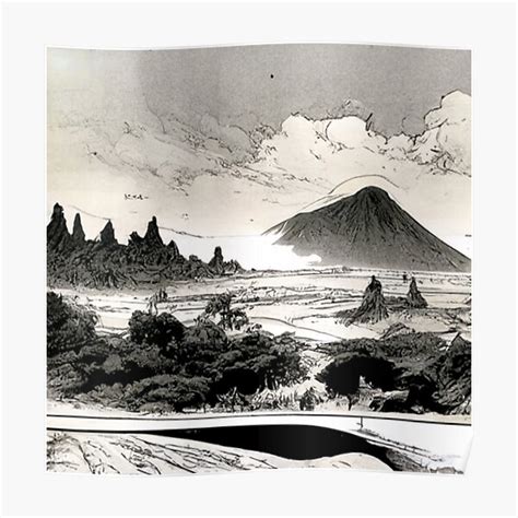 " Black and white view on mount Fuji Japan" Poster for Sale by ...