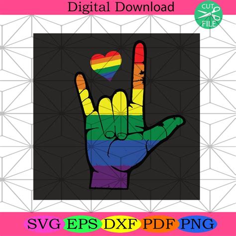 Gay Pride ASL Sign Languages Svg LGBT Svg Gay Pride Svg Lgbt Gift