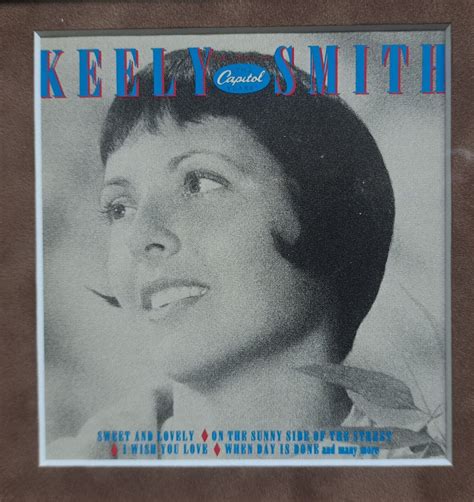 1950s Keely Smith Framed Signed Index Card Jazz Singer Musician Vtg