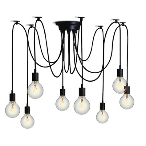 Nordic pająk industrialna lampa wisząca E27 Loft Edison przemysłowe