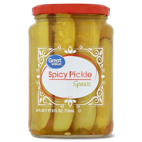 Great Value Spicy Pickle Spears, 24 fl oz - Walmart.com