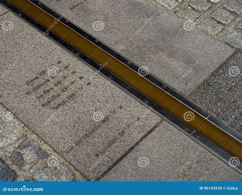 prime meridian marking strip greenwich london stock photo image