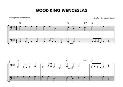 Good King Wenceslas Bassoon Duet Arr Valdir Maia Sheet Music