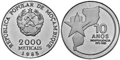 Meticais Independence Mozambique Numista