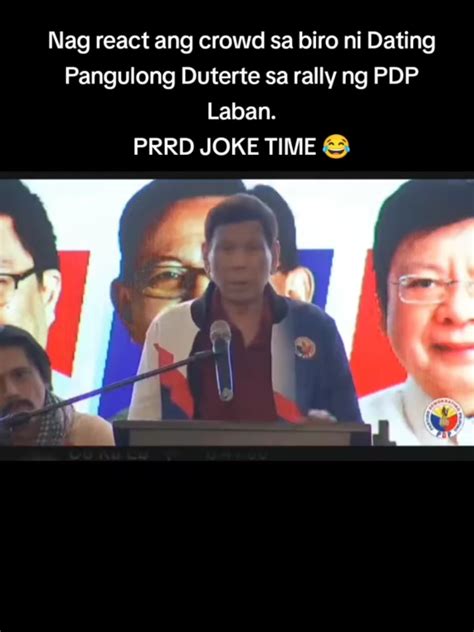 dutertes hilarious joke  pdp laban rally tiktok
