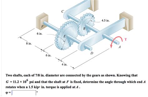 Solved In In In In In Two Shafts Each Of Chegg