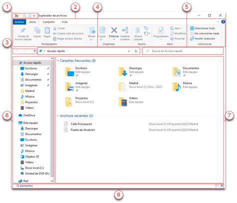 El Explorador De Windows Y Sus Partes Computaci N Para Off