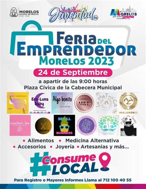 No Te Pierdas Este Domingo De La Feria Del Emprendedor Morelos 2023