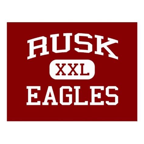 Rusk - Eagles - Rusk High School - Rusk Texas Postcard | Zazzle