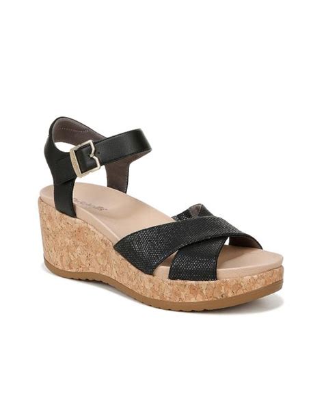 Dr Scholls Citrine Sun Wedge Sandal In Black Lyst