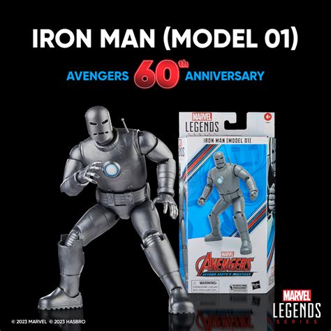 Marvel Legends Series Iron Man Mark I Avengers 60th Anniversary Action