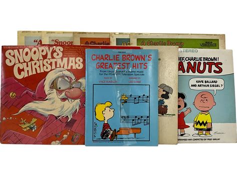 Lot 10 Vintage Peanuts Rca Videodiscs And Lp Records Includes Charlie Browns Greatest Hits