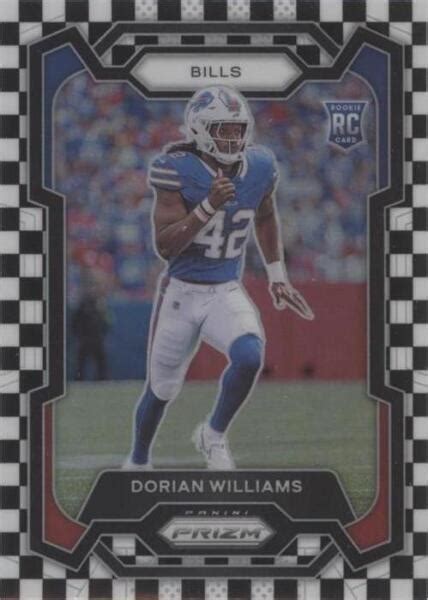 2023 Panini Prizm Rookies Black And White Checker Prizm 309 Dorian