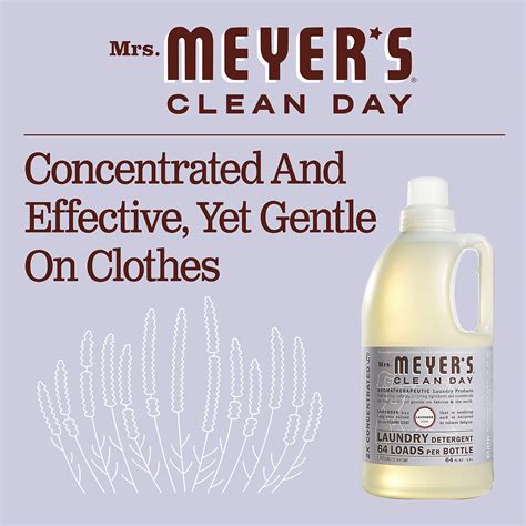 Mrs. Meyer’s Clean Day Laundry Detergent, Lavender, 64 fl oz (Pack of 2 ...