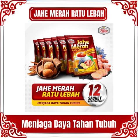 Jual Jahe Merah Ratu Lebah Plus Madu Dan Gula Aren Per Renceng