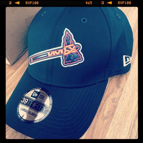 New Era 39Thirty MLB Atlanta Braves Batting Practice Tomahawk Hat | Gorras