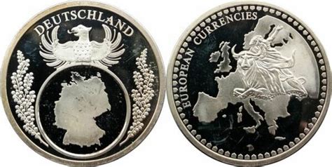 Medal European Currencies Germany R Publique F D Rale D Allemagne