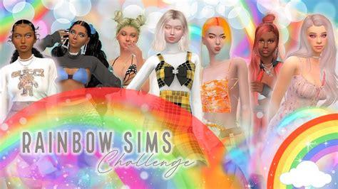 Rainbow Sims Challenge Sims 4 Cas Challenge Youtube