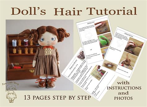 Doll Hair Tutorial Hair Tutorial Pdf Hair Video Hair Tutorial Hair