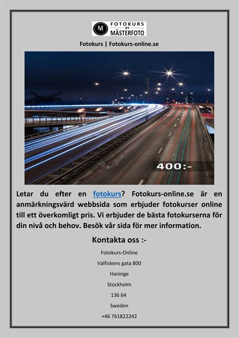 Ppt Fotokurs Fotokurs Online Se Powerpoint Presentation Free