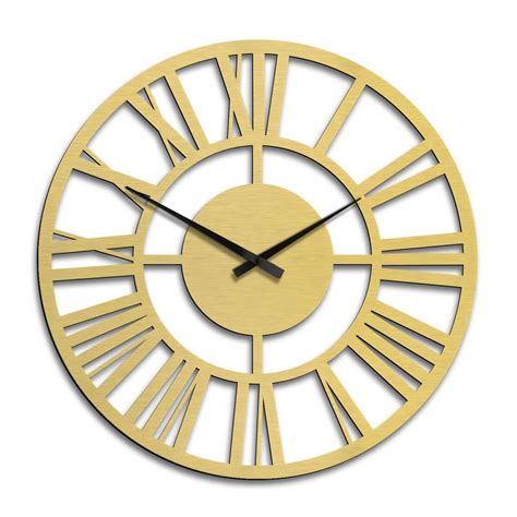 Horloge Murale Xxl En Alu Dibond Dor E Classique Cm Wall Art Fr