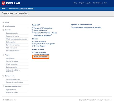 ¿cómo Inscribirte En E Statement En Mi Banco Desde La Versión Desktop En Mi Banco Online
