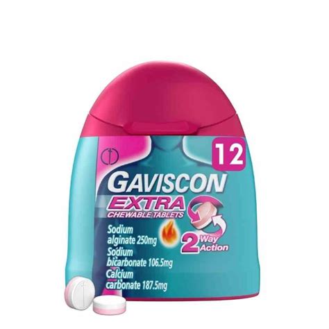 Gaviscon Extra Chewable Tablets Pack Inish Pharmacy Ireland