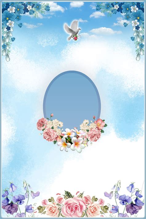 Funeral Profile Layout Free Watercolor Flowers Funeral Posters