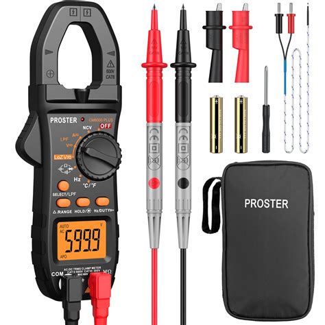 Snapklik Digital Clamp Meter Trms Counts A Ac Dc Current