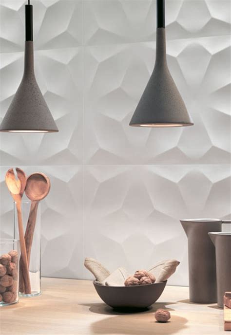 Spectacular 3d Ceramic Wall Tile Combines A Refined Sculptural Design