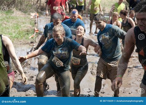 Tough Mudder: Racers In The Mud Editorial Stock Image - Image: 30715659