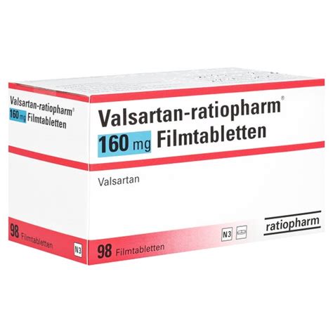 Valsartan Ratiopharm Mg Filmtabletten St St Online Kaufen