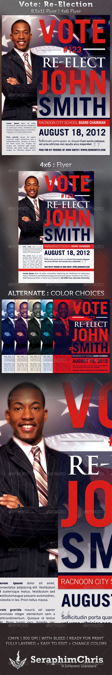 School Election Flyer Template Free Professional Sample Template
