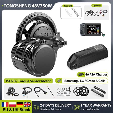 Tongsheng Silnik Czujnik Momentu TSDZ8 750W TSDZ2B 500W 48V Zestaw Do