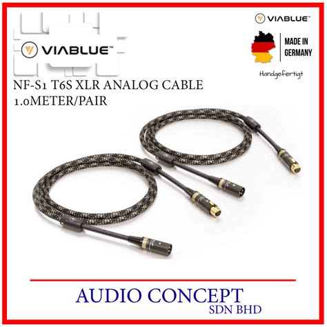 Viablue Nf S1 Quattro Silver Xlr Analog Cable 1 0m Pair Made In Germany Audio Concept