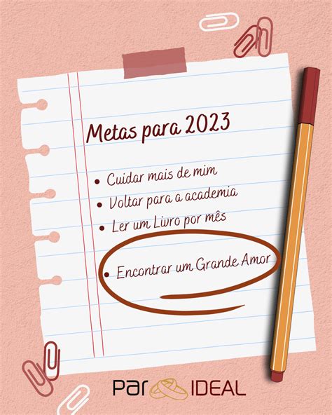 Colocando em prática as Metas para 2023 Agência Par Ideal agência