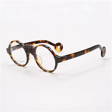 Buy Vintage Round 47mm Acetate Tortoise Black Eyeglass