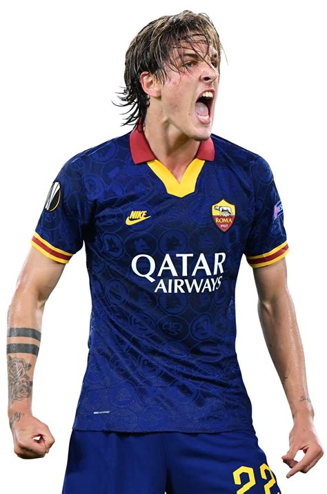 Nicolo Zaniolo AS Roma football render - FootyRenders